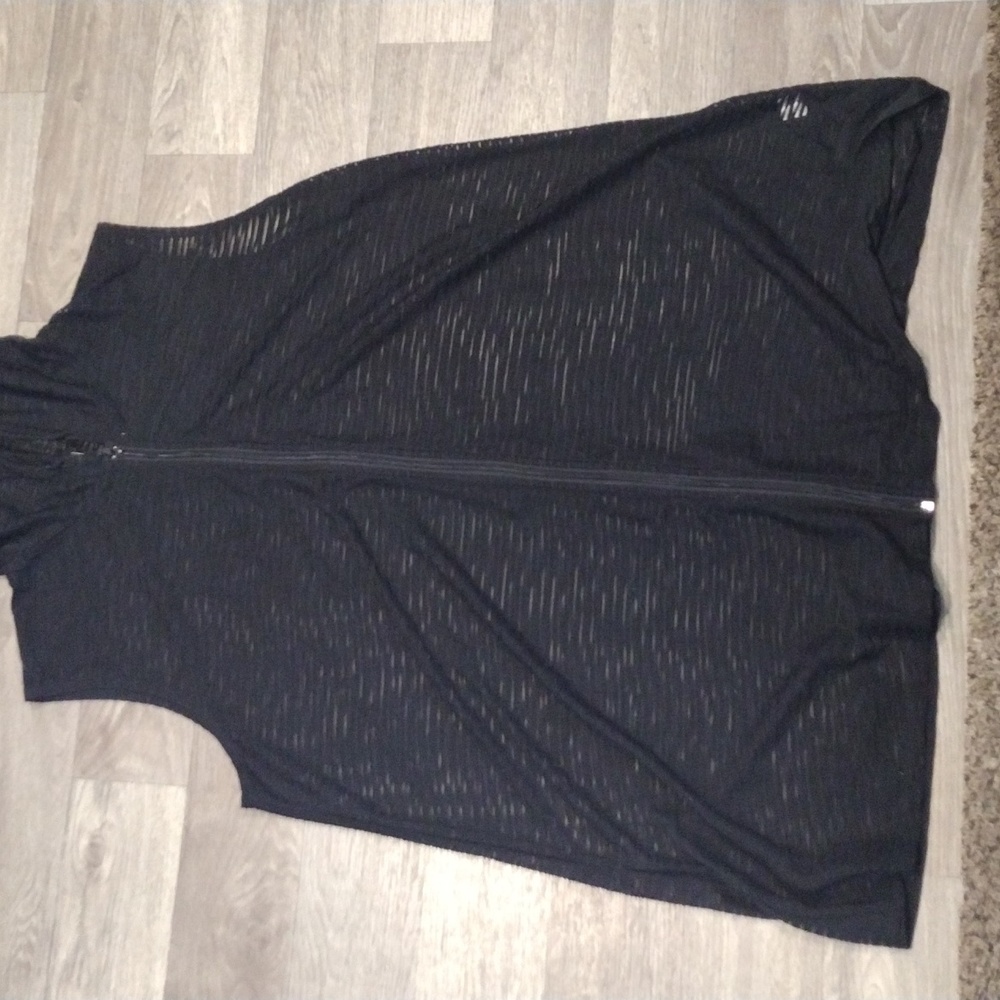 Portocruz Cover Up Swim Black See Through Size 3X